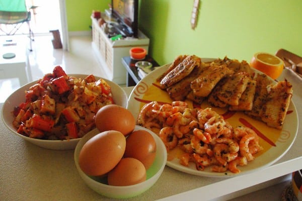 Fish Cake (Pastel De Pescado) - Prepared Ingredients