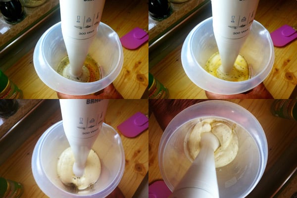 Mayonnaise Recipe - Mixing The Ingredientsq