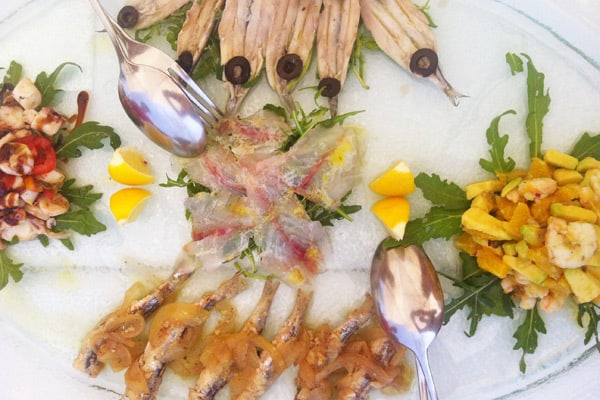 Restaurant Hrast Porec - Plate of Seafood Starters