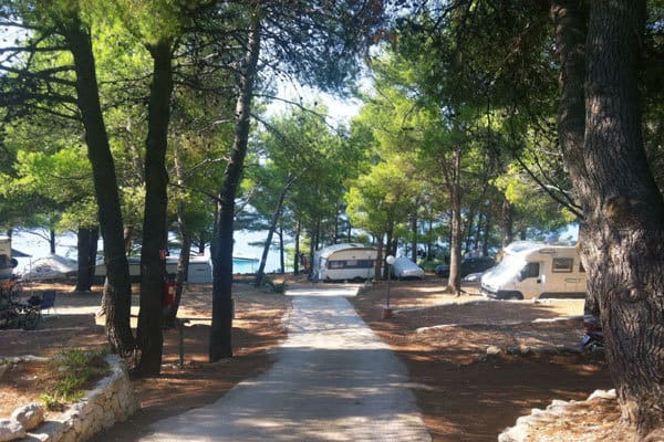 Terraced Terrain At Camping Boban Makarska With A Lot Of Shade