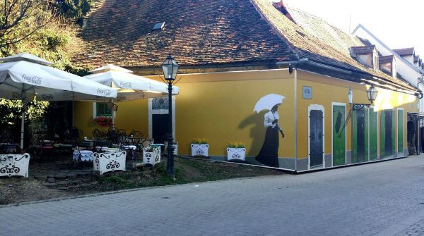 A terrace of the Amelie Cafe in Zagreb