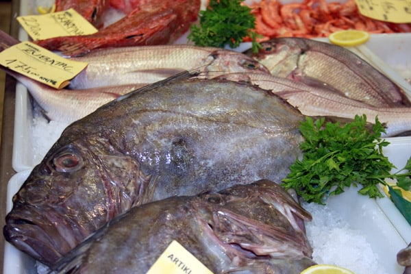 Dolac Market Zagreb: Fish market