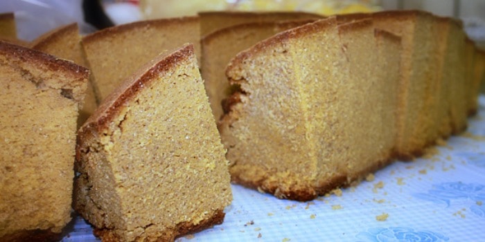 Yummy cornbread from Dolac market