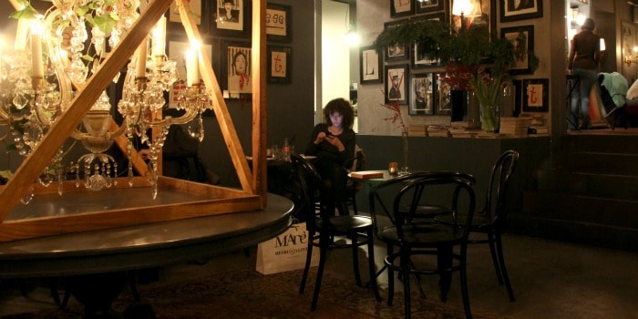Interior of the Velvet Cafe in Zagreb