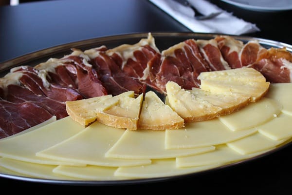 Rizman Winery Komarna Croatia | Plate of cheese and prosciutto