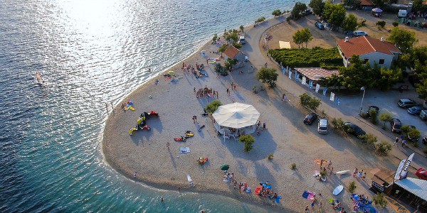 Viganj Beach from the air