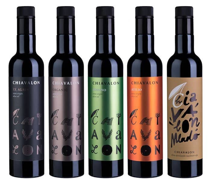 Chiavalon Olive Oils, 5 bottles