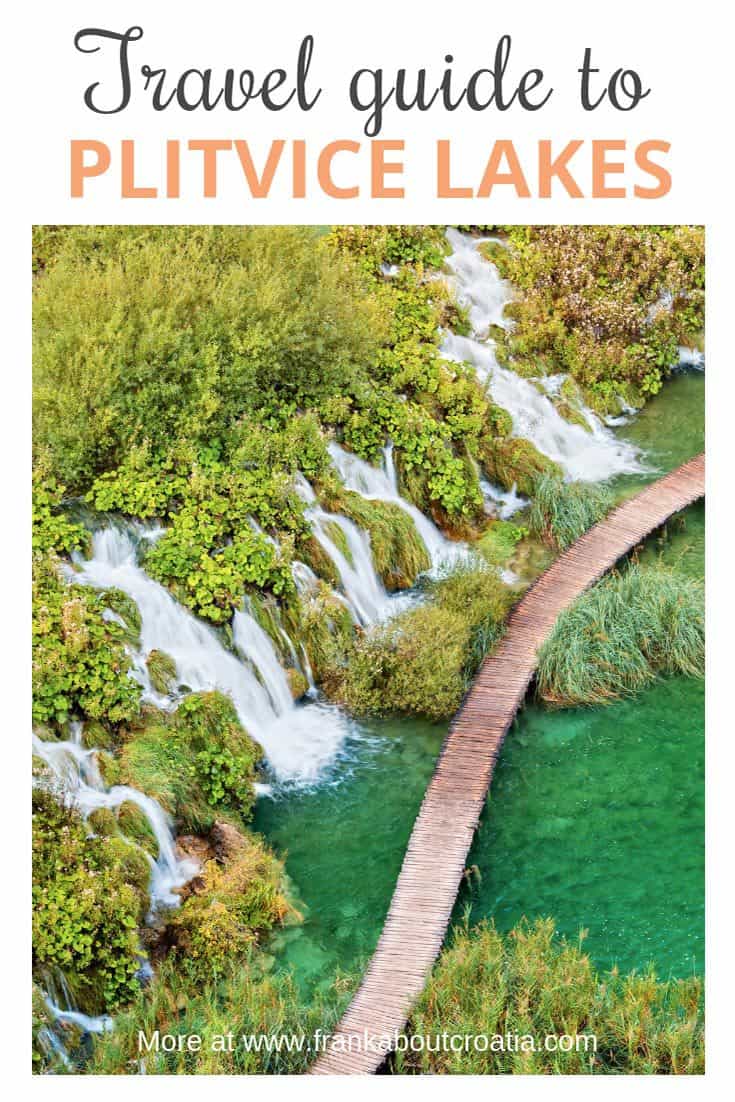 Plitvice Lakes Travel Guide, Illustration for pinterest