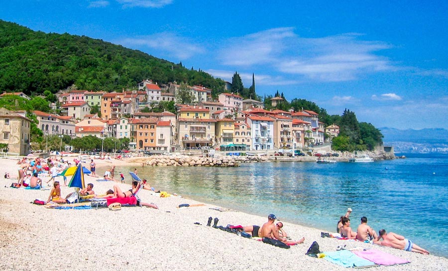 Sipar Strand in Moscenicka Draga