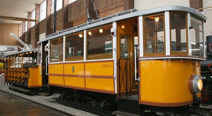 Old tram at the Technical Museum