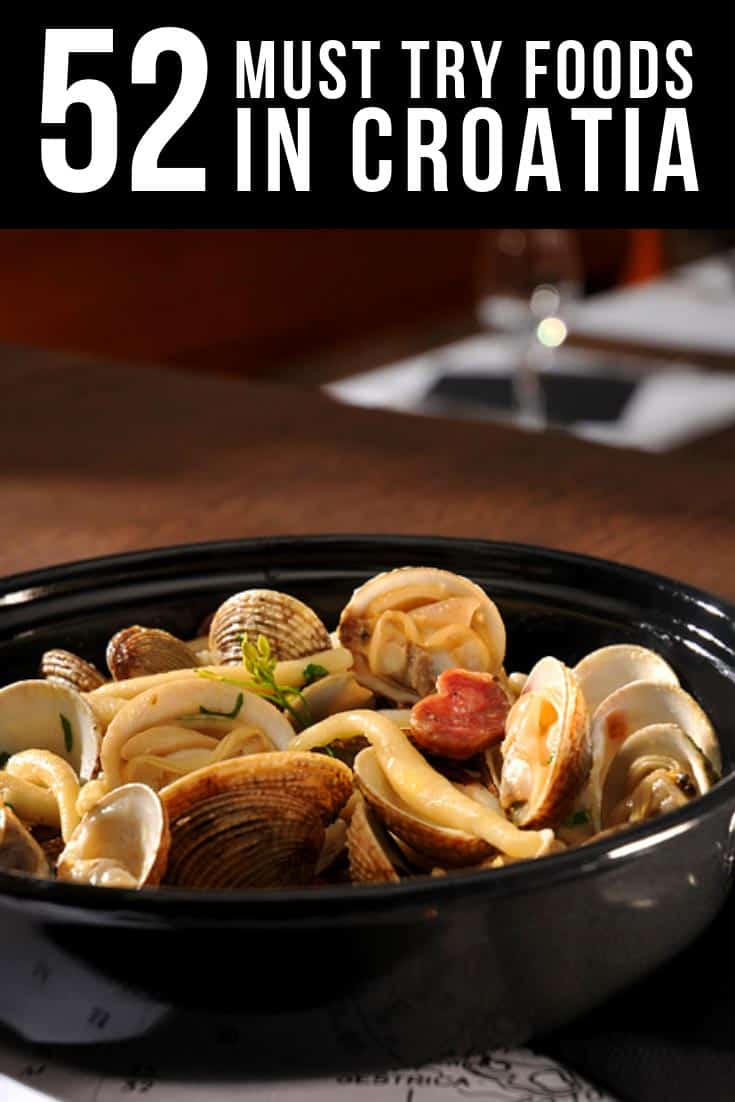 Croatian Food, Illustration for pinterest
