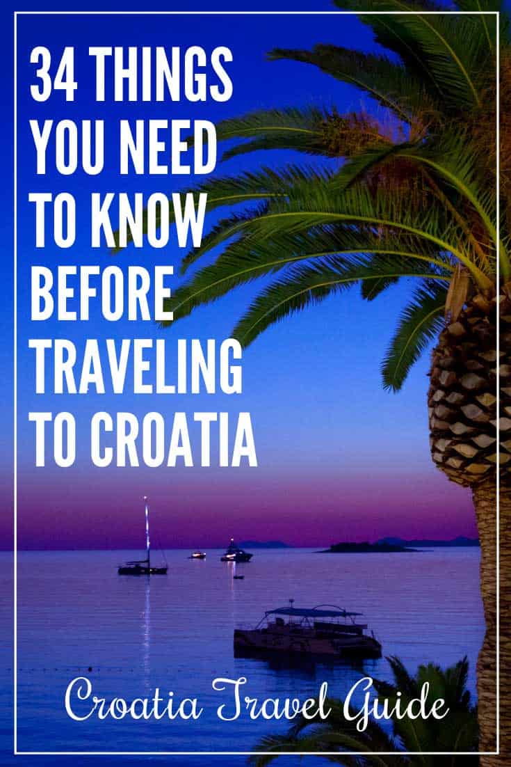 Croatia Travel Guide, Illustration for pinterest