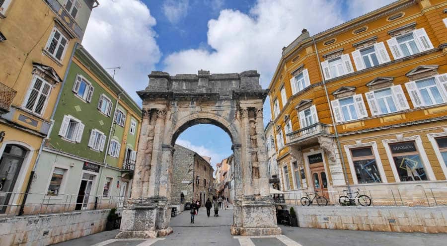 Arch of the Sergii in Pula Croatia