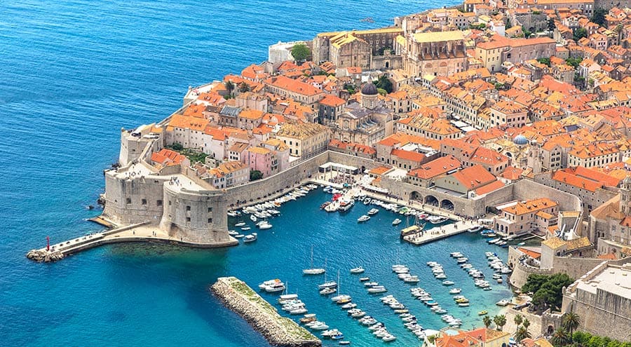 Dubrovnik Old Town, Air View