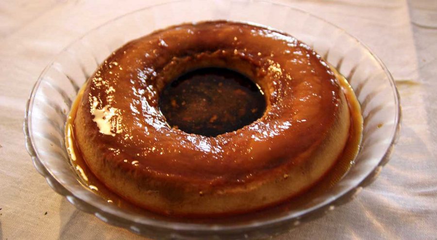 Rozata, custard typical for Dubrovnik region