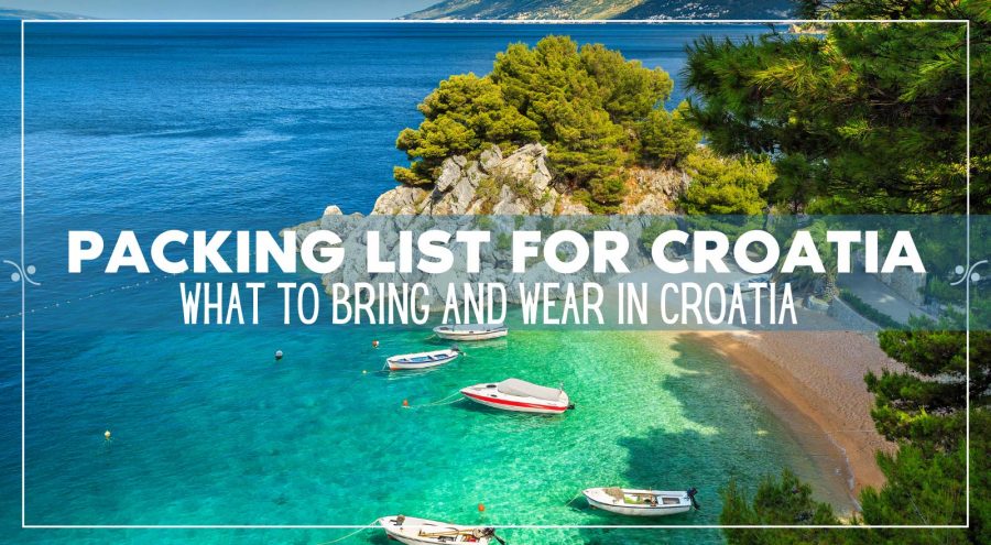 Packing List For Vacation In Croatia: What to bring and wear in Croatia, Illustration