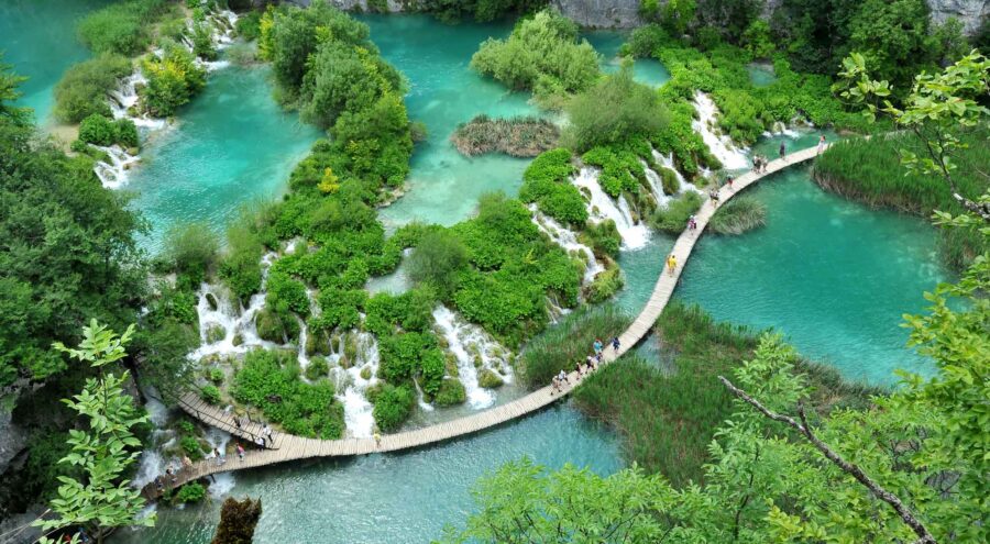 Plitvice Lakes from the top