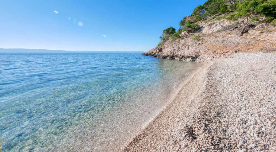 Beach Nugal near Makarska