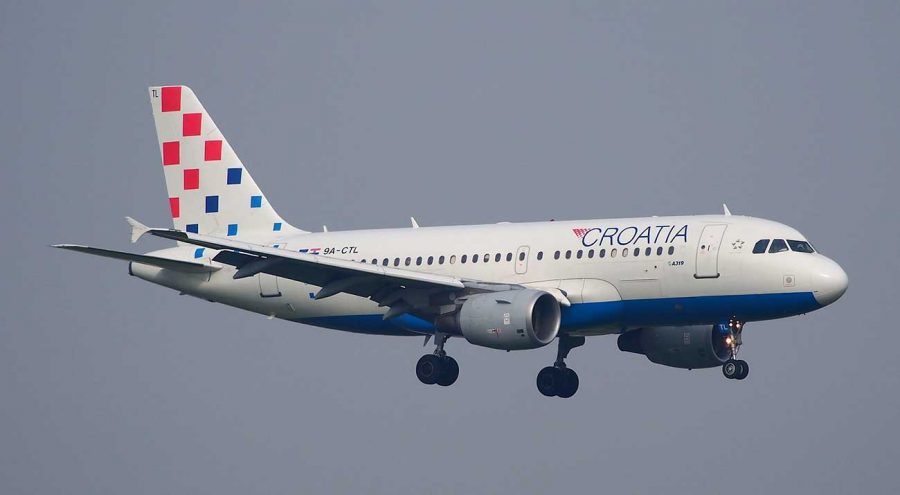 Croatia Airlines' plane landing