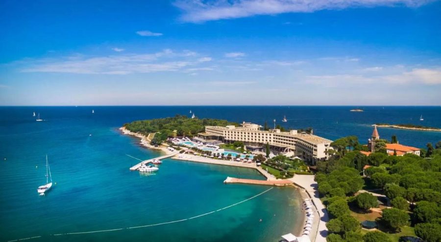 Hotel Istra in Rovinj, Arial View