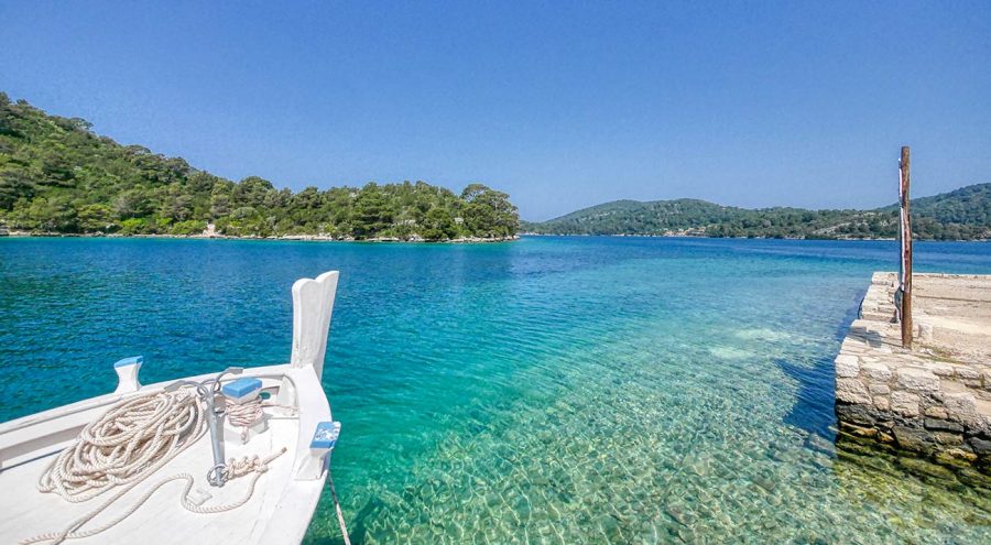 Mljet Island turquoise sea