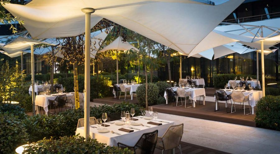 Outdoor terrace of the sushi restaurant in Rovinj - Tekka by Lone