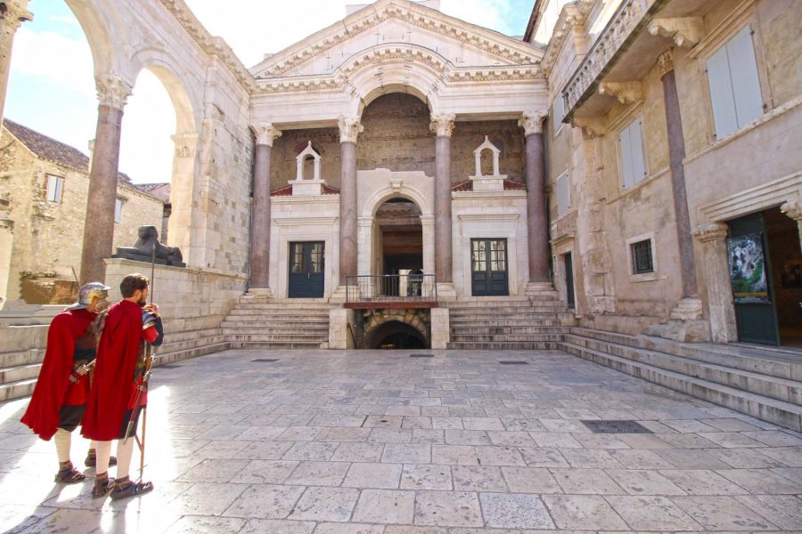 Peristyle Square in Split, Croatia