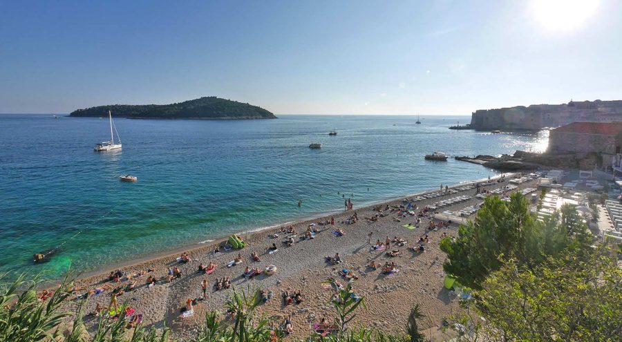 Banje Beach, Dubrovnik, Croatia