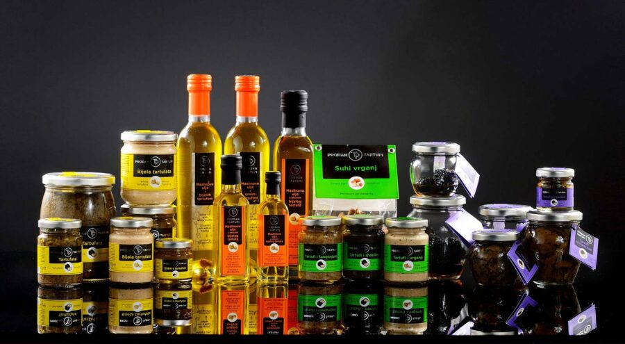A range of truffle-based products from Prodan Tartufi
