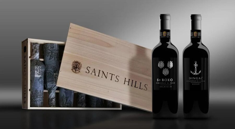 A gift boxx with Saints Hills Wines, Plavac Mali and Dingac