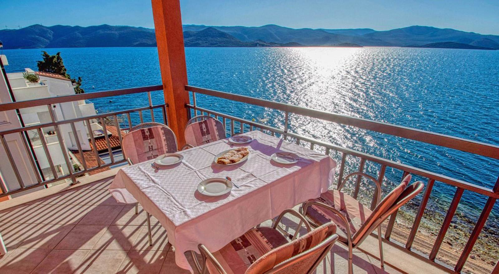 Villa Dorida, Apartment Mare, Balcony