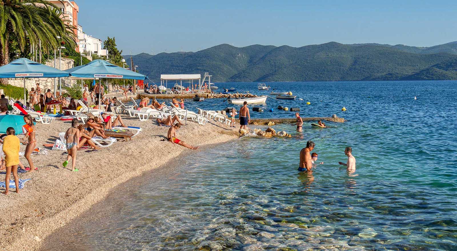 Komarna, Croatia, Sea, Beach, People