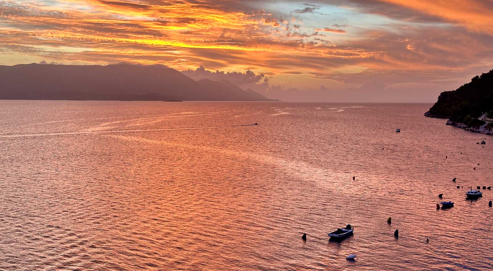 Villa Dorida, Komarna, Sunset