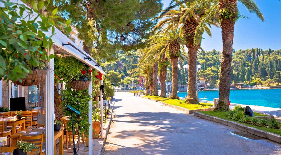 Restaurants in Cavtat, along seafront promenade