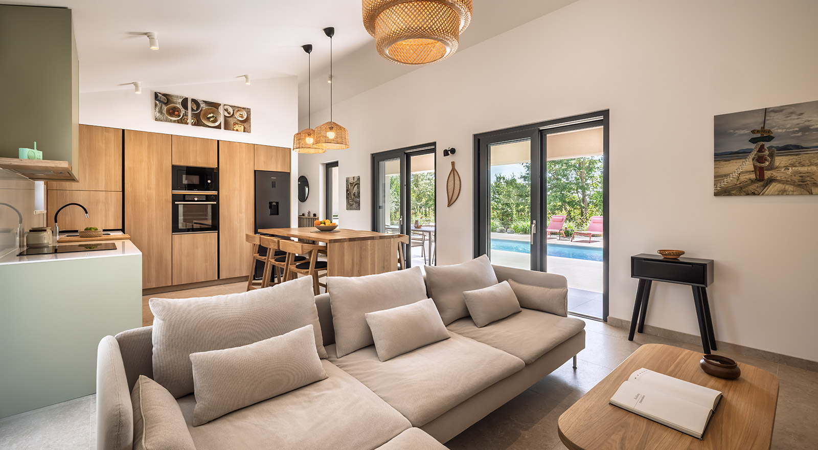 Villa Nux, Porec, Croatia, Open-air interior