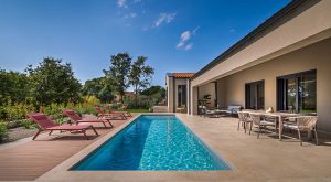 Villa Nux, Porec, Croatia, Swimming Pool Area