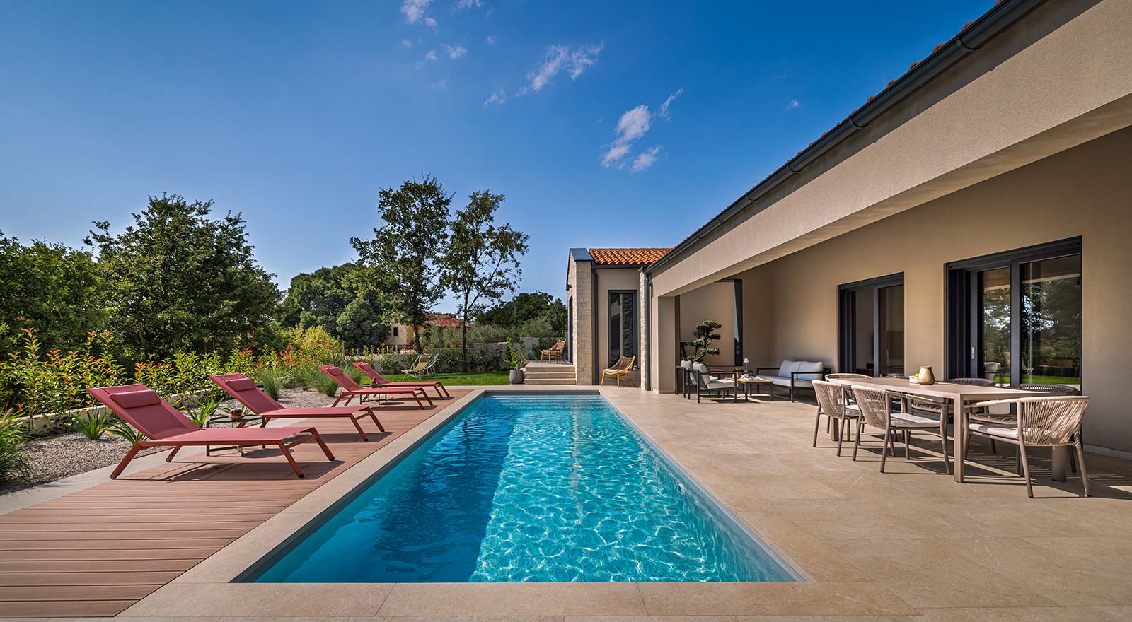 Villa Nux, Porec, Croatia, Swimming Pool Area