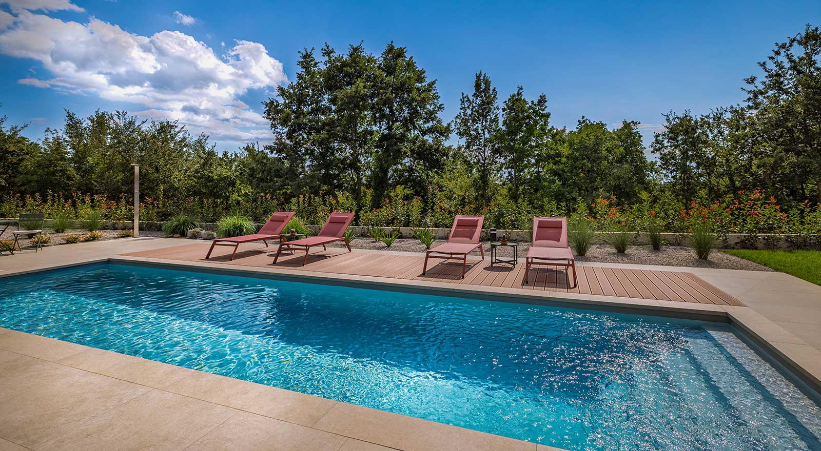 Villa Nux, Porec, Croatia, Heated Swimming Pool with Sundeck