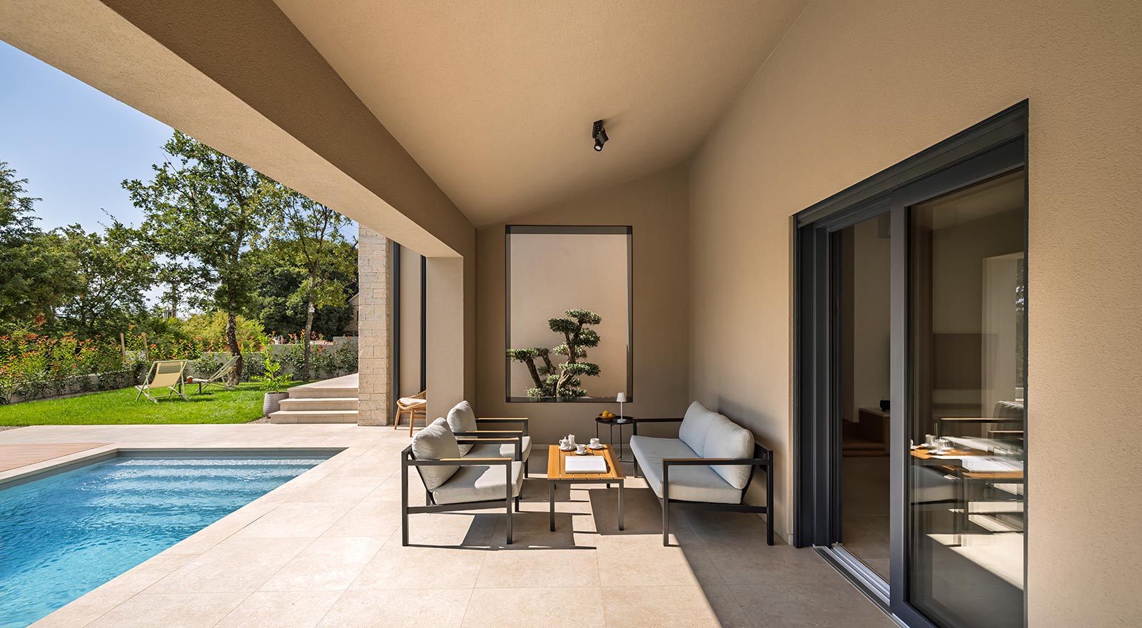 Villa Nux, Porec, Croatia, Covered terrace